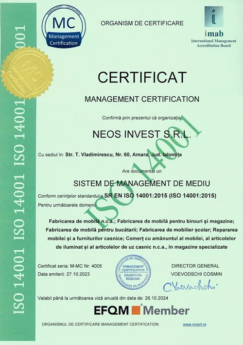 Certificat ISO