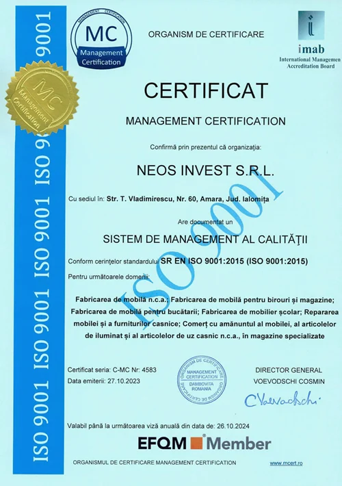 Certificat ISO