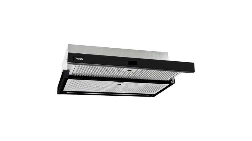 Hotă încorporabilă telescopică Teka CNL 6415 BLACK 60 cm, 2 trepte putere + 1 Turbo, free outlet 393 mc/h, 69 dB, neagră
