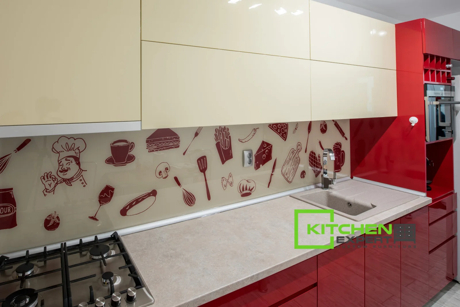 Bucătărie hot ruby red 30 — poza 5