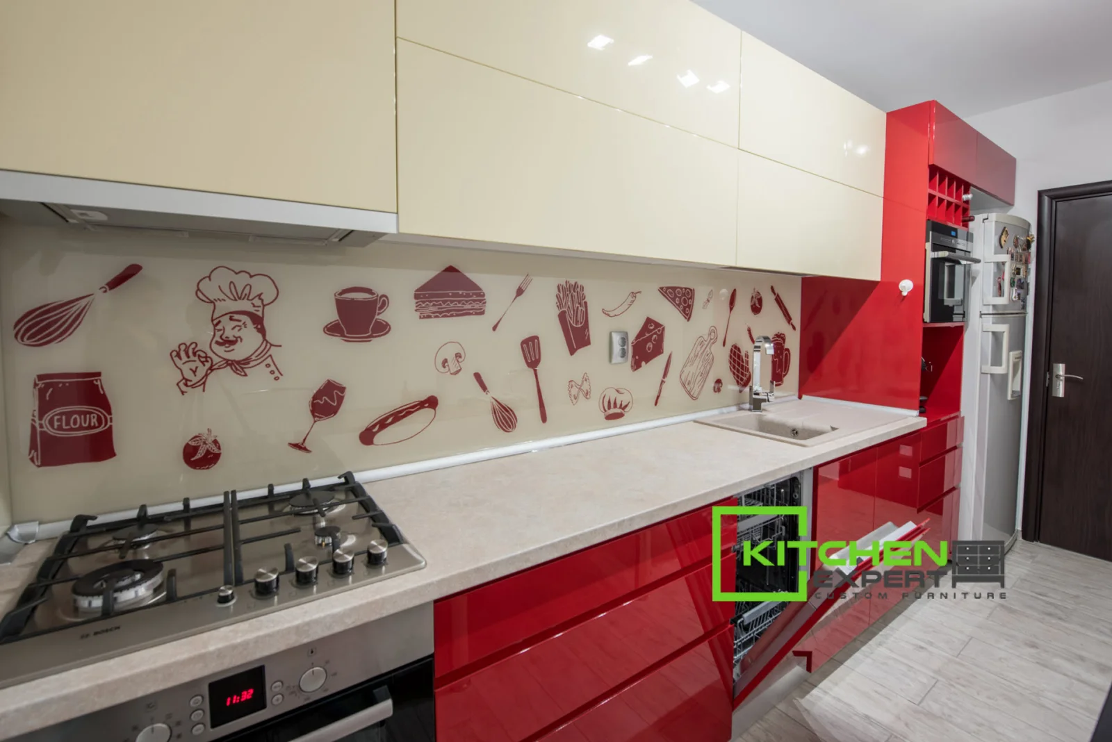 Bucătărie hot ruby red 30 — poza 6