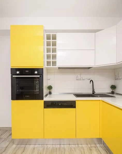Bucătărie MDF vopsit lucios 101 — poza 1