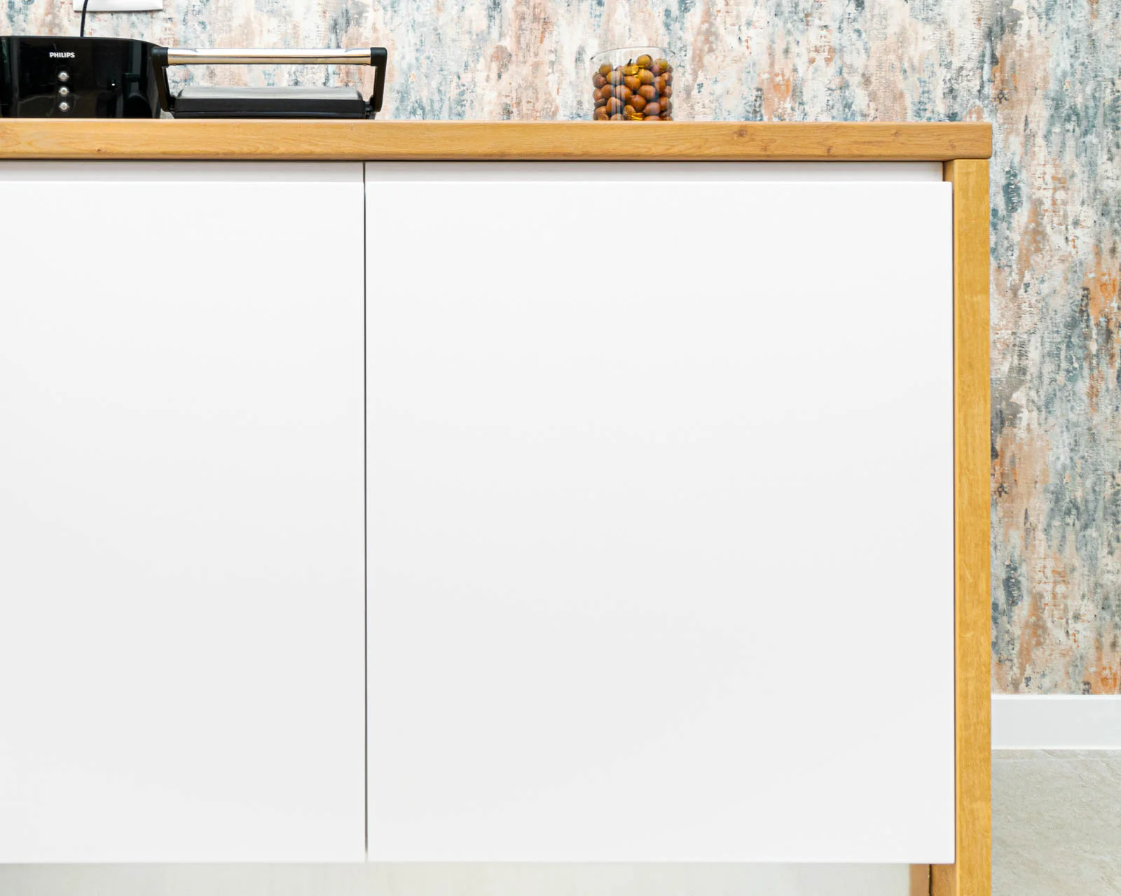 Bucătărie modernă din MDF alb 210 — poza 3