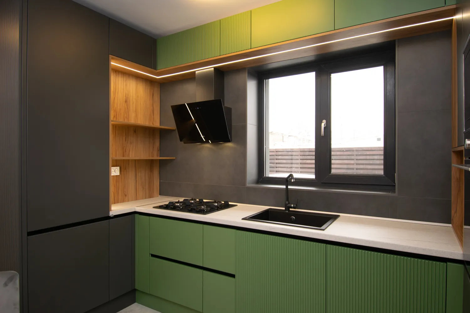 Bucătărie modernă MDF vopsit 223 — poza 2