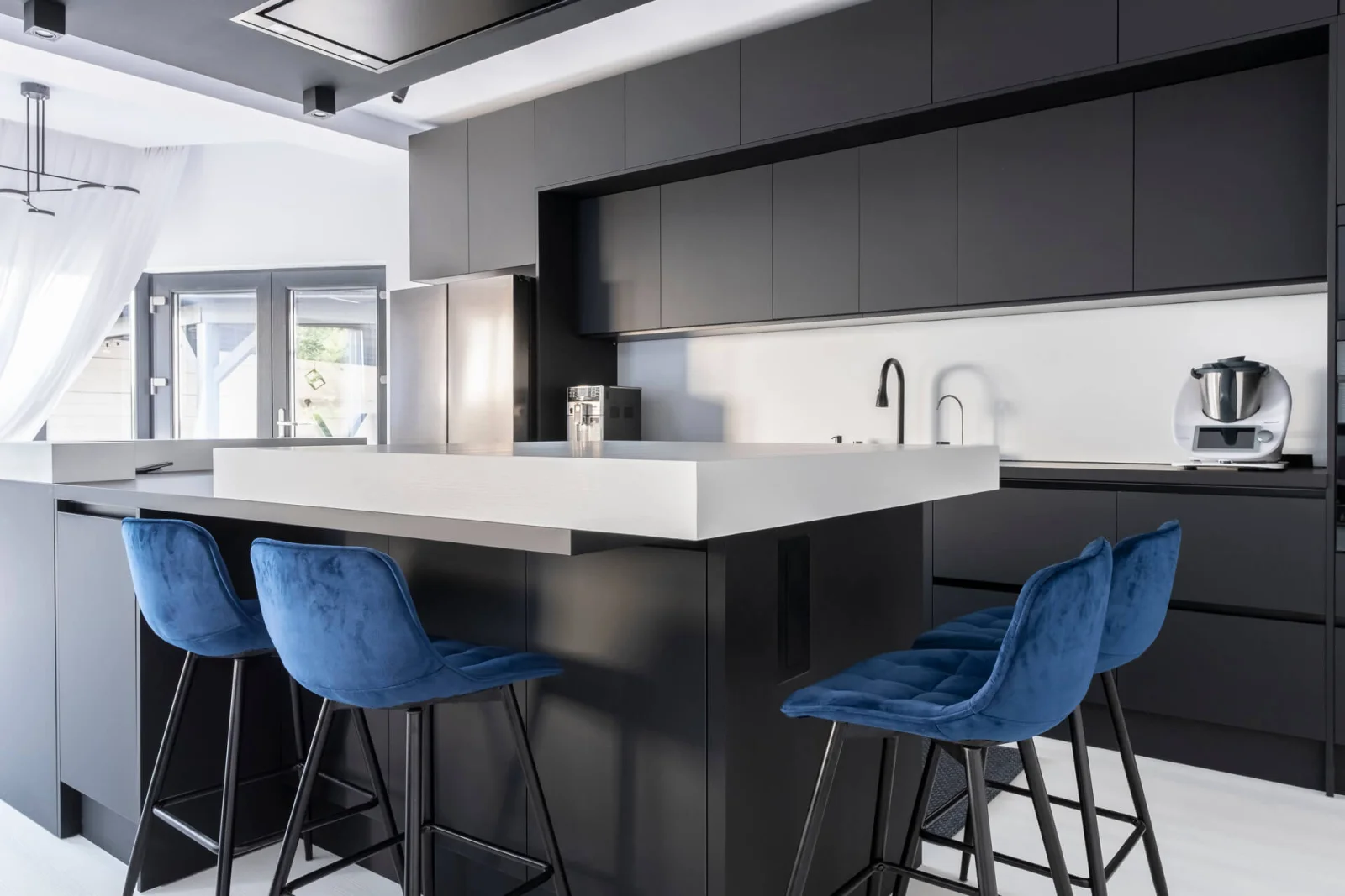 Bucătărie modernă MDF vopsit 229 — poza 7