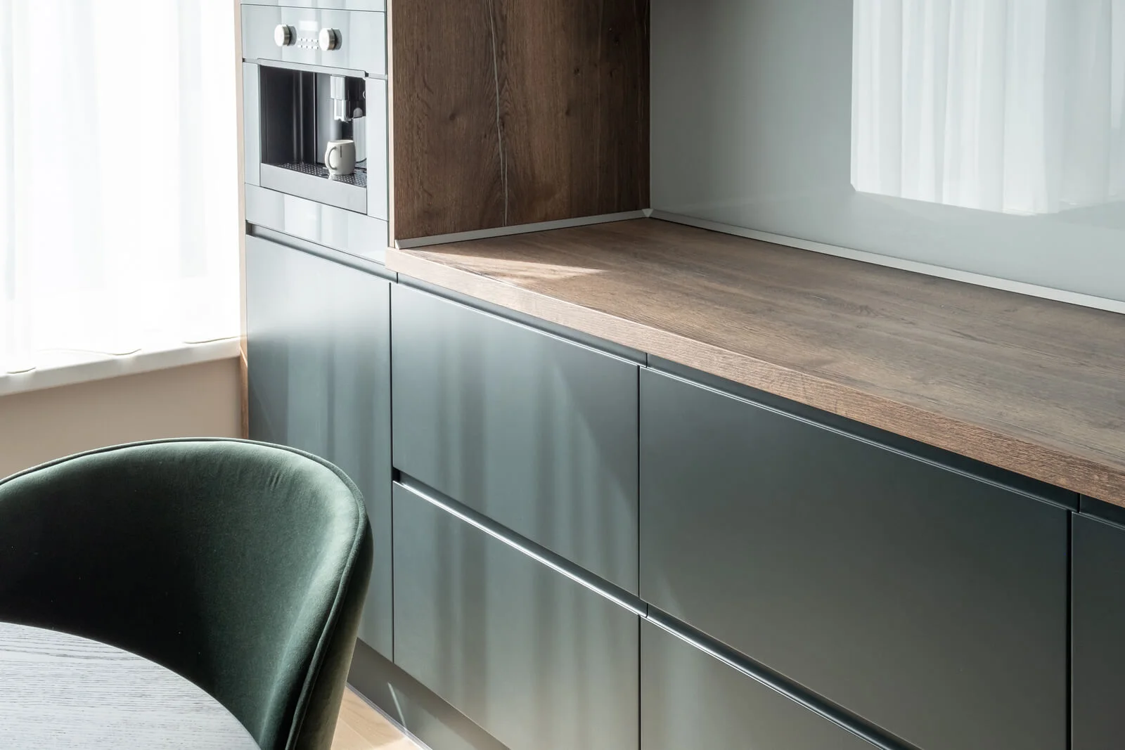 Bucătărie modernă MDF vopsit 241 — poza 6