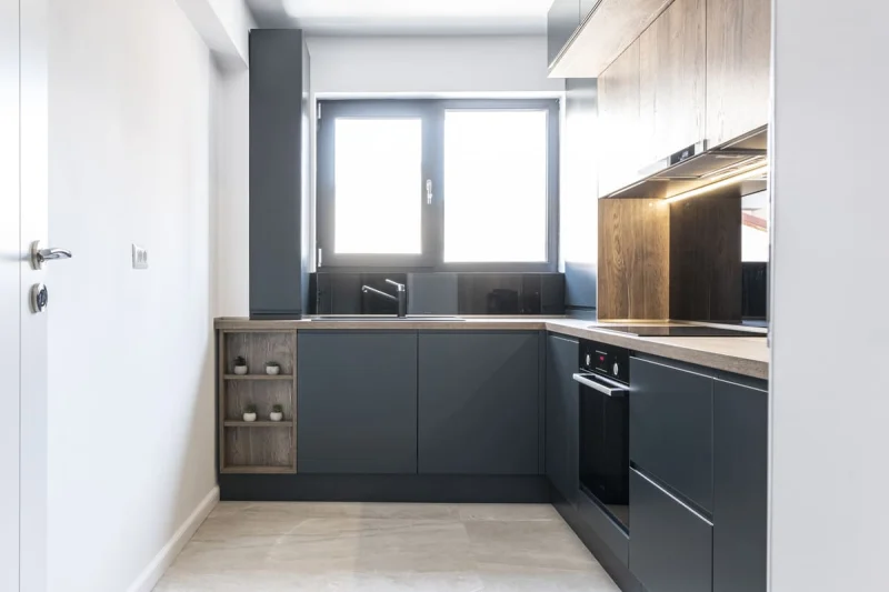 Bucătărie modernă MDF vopsit 243
