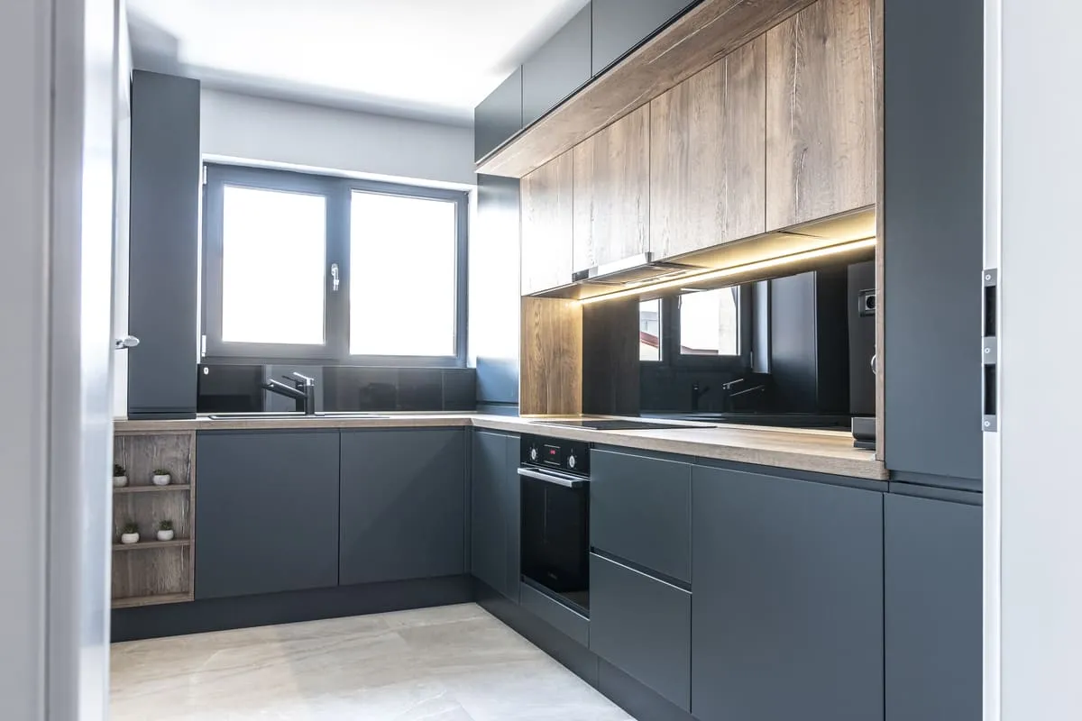 Bucătărie modernă MDF vopsit 243 — poza 2
