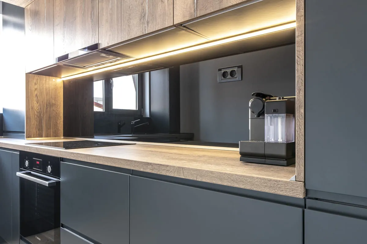 Bucătărie modernă MDF vopsit 243 — poza 9