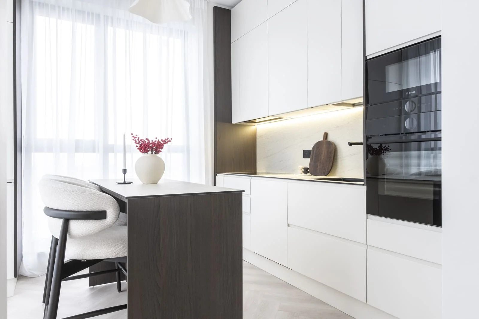 Bucătărie modernă MDF vopsit 255 — poza 1