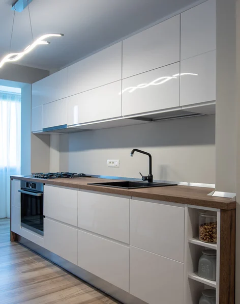 Bucătărie modernă MDF vopsit 61