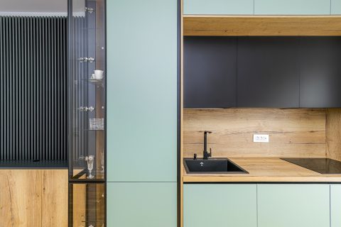 BUCĂTĂRIE MODERNĂ DIN MDF VOPSIT 204